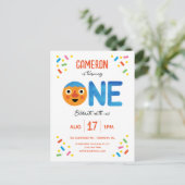 Carte Postale Super Simple Noodle & Pals Confetti 1er anniversai (Debout devant)