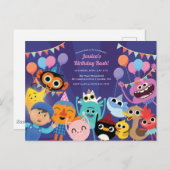 Carte Postale Super Simples Célébration d'anniversaire festive (Devant / Derrière)