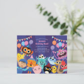 Carte Postale Super Simples Fête d'anniversaire festive (Debout devant)