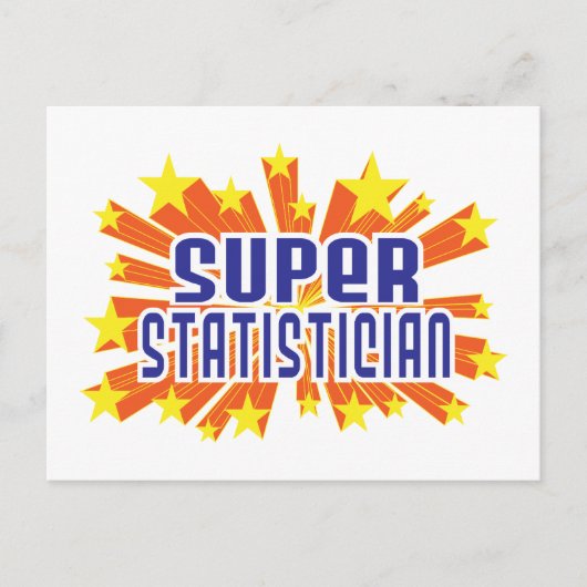 Carte Postale Super statisticien (Devant)