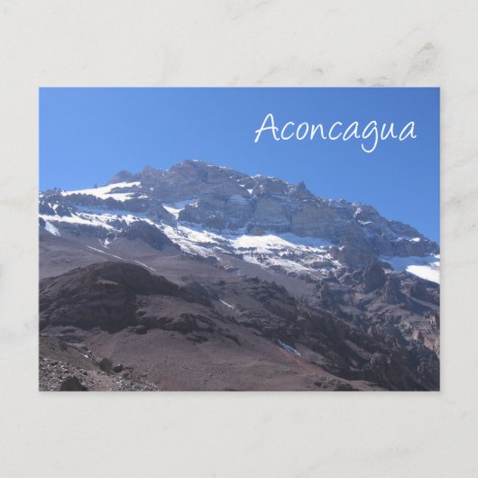 Carte Postale Super Summit View, Mont Aconcagua, Argentine (Devant)