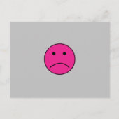 CARTE POSTALE SUPER TRISTE ROSE CHAUD SENTIMENTS DE VISAGE CONFO (Devant)