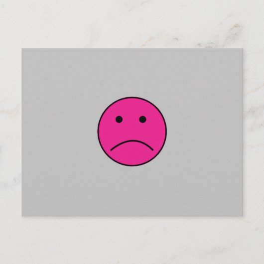 CARTE POSTALE SUPER TRISTE ROSE CHAUD SENTIMENTS DE VISAGE CONFO (Devant)
