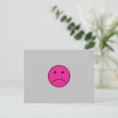 CARTE POSTALE SUPER TRISTE VISAGE ROSE CHAUD ÉMOTIONS CONFUS L P (Debout devant)