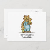 Carte Postale Super Twin Daddy (Devant / Derrière)