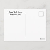 Carte Postale Super Wolf Moon (Dos)