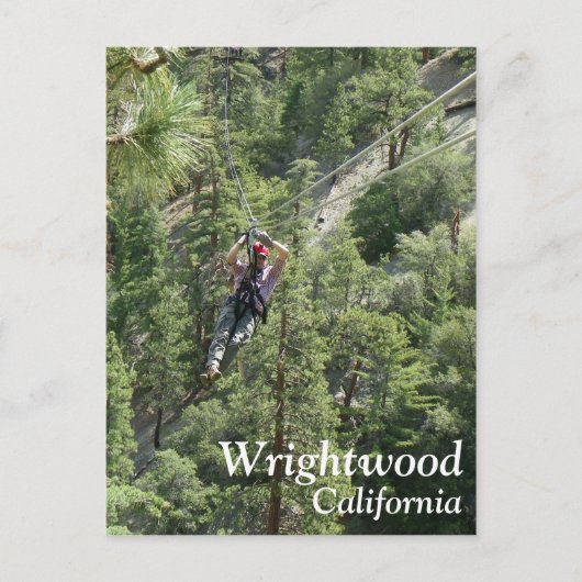 Carte Postale Super Wrightwood Zip Line Postcard! (Devant)