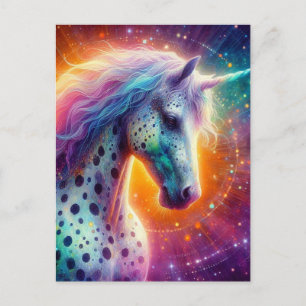 Carte Postale Superbe Appaloosa Unicorn