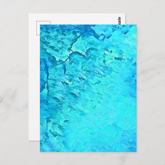 Carte Postale Superbe aquarelle Tropical Ocean Theme Design (Devant / Derrière)