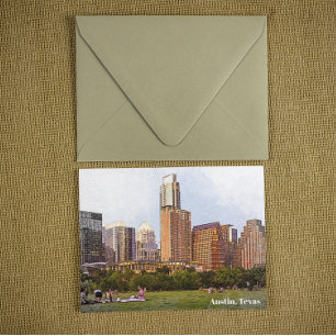 Carte Postale Superbe Austin Texas Skyline Travel