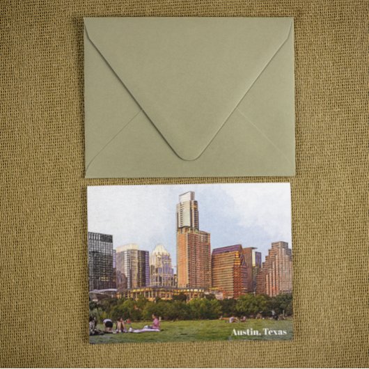 Carte Postale Superbe Austin Texas Skyline Travel