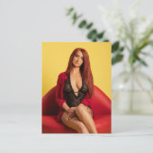 Carte Postale Superbe beauté de la tête rouge (Debout devant)