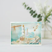 Carte Postale Superbe collage aquatique (Debout devant)