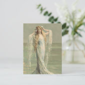 Carte Postale Superbe déesse de la mer Vintage (Debout devant)