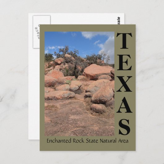 Carte Postale Superbe Enchanted Rock State Natural Area (Devant / Derrière)