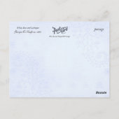 Carte Postale Superbe Georgia O'Keeffe Rose blanche et larkspur (Dos)