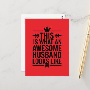 Carte Postale Superbe Mari Typographie Minimaliste