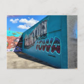 Carte Postale Superbe murale de Clinton, Iowa, comme du graffiti (Devant)