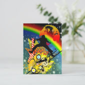 Carte Postale Superbe musique cool danseur silhouette guitare pl (Debout devant)