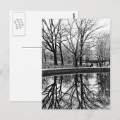 Carte Postale Superbe paysage hivernal à Central Park (Devant / Derrière)