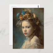 Carte Postale Superbe portrait victorien d'enfant (Devant / Derrière)