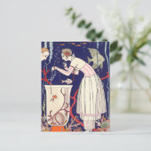 Carte Postale Superbe robe d'été de poisson George Barbier (Debout devant)