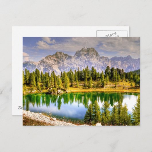 Carte Postale Superbe vue Pittoresque sur les Dolomites en Itali (Devant / Derrière)