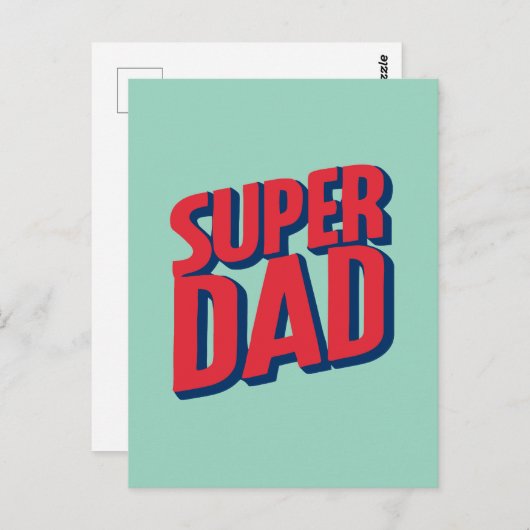 Carte Postale Superdad (Devant / Derrière)