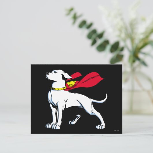 Carte Postale Superdog Krypto (Debout devant)