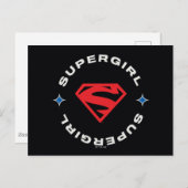 Carte Postale Supergirl Age of Heroes Circle S-Shield (Devant / Derrière)