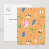 Carte Postale Supergirl Birds & Bees Orange (Devant / Derrière)