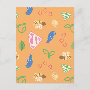 Carte Postale Supergirl Birds & Bees Orange