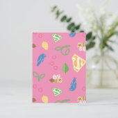 Carte Postale Supergirl Birds & Bees Pink (Debout devant)