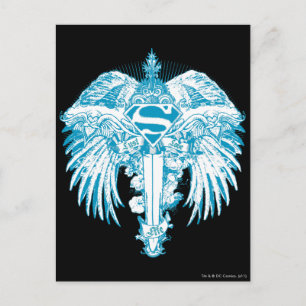Carte Postale Supergirl Blue Wings