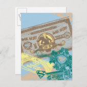 Carte Postale Supergirl Box Siège Bleu (Devant / Derrière)