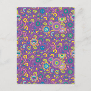 Carte Postale Supergirl Circle violet Motif