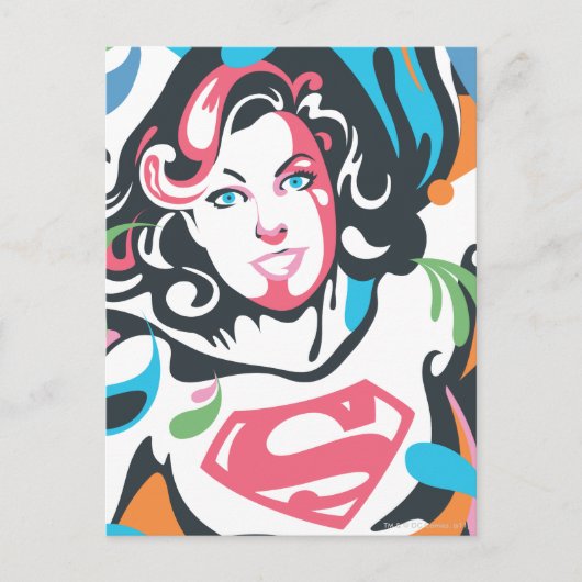 Carte Postale Supergirl Color Splash Swils 3 (Devant)
