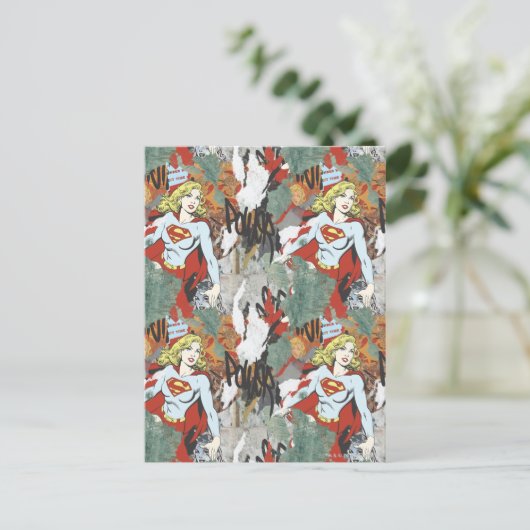 Carte Postale Supergirl Comic Capers Pattern 8 (Debout devant)