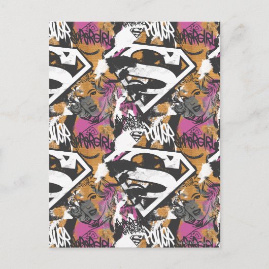 Carte Postale Supergirl Comic Capteurs Motif 3 (Devant)