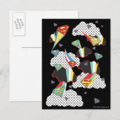 Carte Postale Supergirl Crazy Sky (Devant / Derrière)