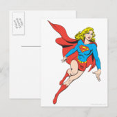 Carte Postale Supergirl en mouvement (Devant / Derrière)