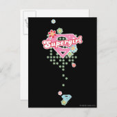 Carte Postale Supergirl Flower Madness (Devant / Derrière)