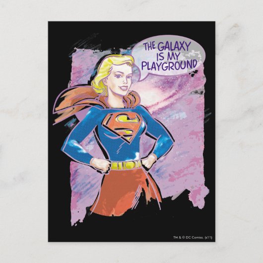 Carte Postale Supergirl Galaxy (Devant)