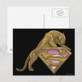 Carte Postale Supergirl Golden Cat (Devant / Derrière)