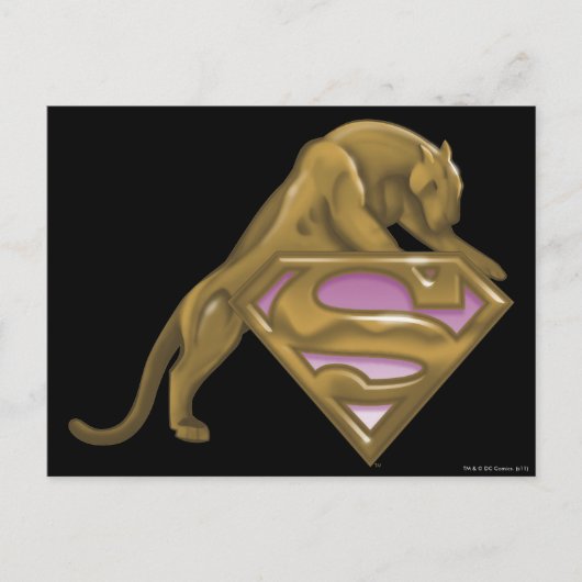 Carte Postale Supergirl Golden Cat (Devant)