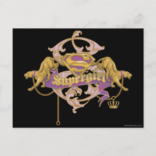 Carte Postale Supergirl Golden Cat 2 (Devant)