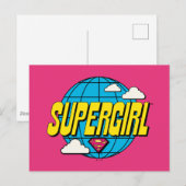Carte Postale Supergirl Graphique Pop Global (Devant / Derrière)