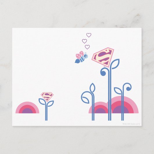 Carte Postale Supergirl Love Bee (Devant)