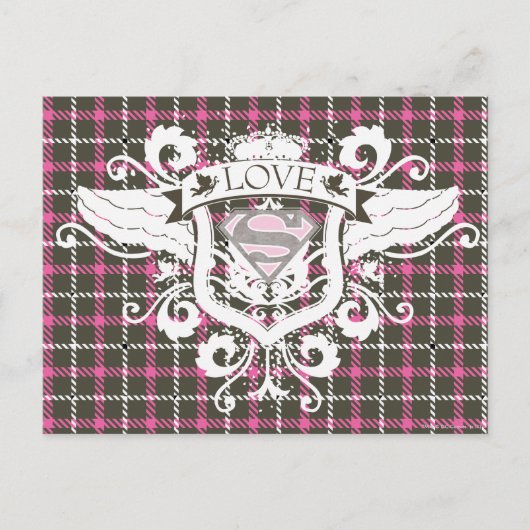 Carte Postale Supergirl Love Crest (Devant)