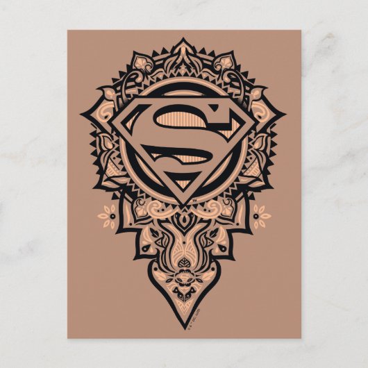 Carte Postale Supergirl Mandala Graphic (Devant)